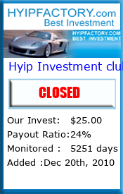 Monitored by HyipFactory.com