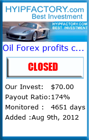 Monitored by HyipFactory.com