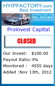 Monitored by HyipFactory.com