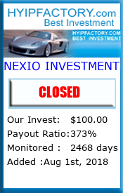 Monitored by HyipFactory.com