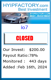 Monitored by HyipFactory.com