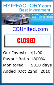 Monitored by HyipFactory.com